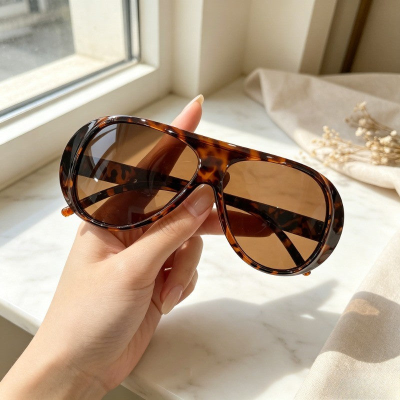 5pc Retro Oversized Pilot Sunglasses Set