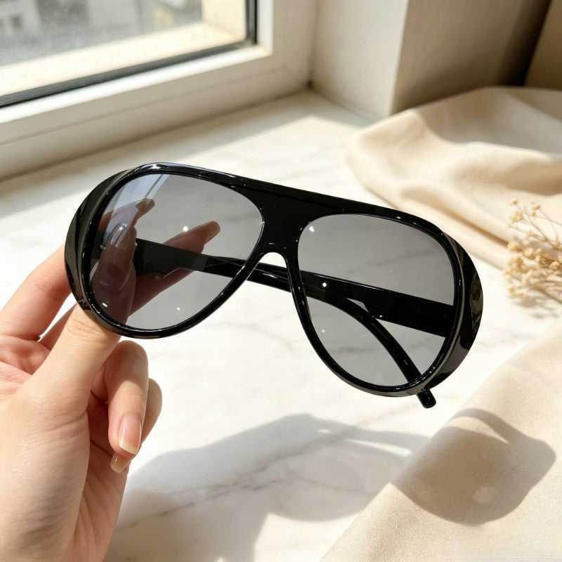 5pc Retro Oversized Pilot Sunglasses Set