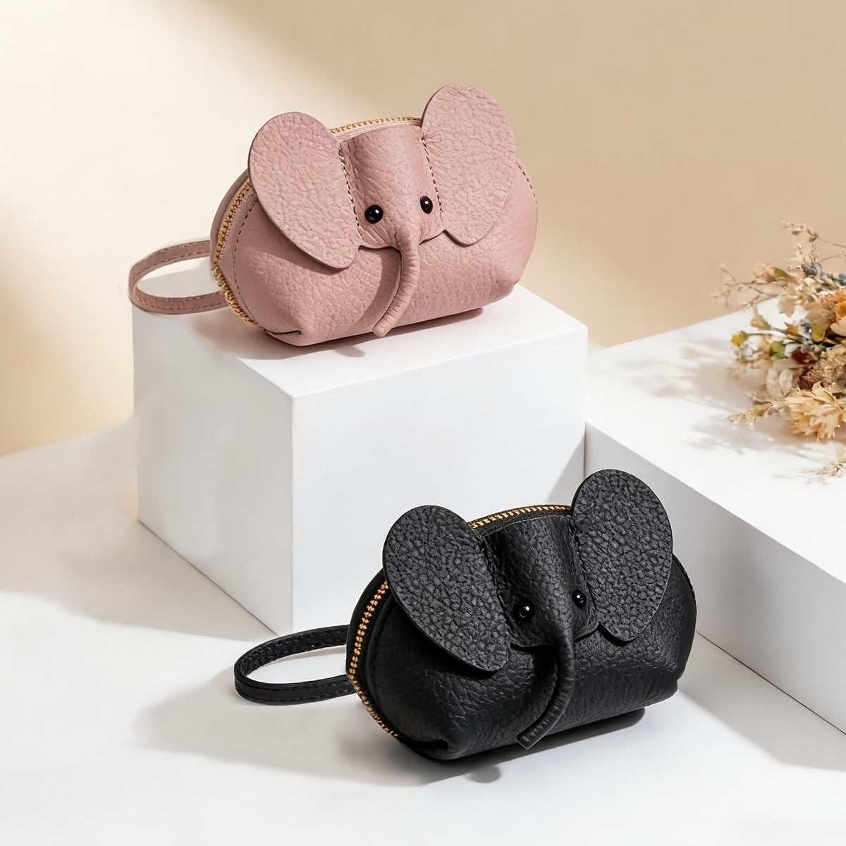 Whimsical Elephant Zipper Pouch