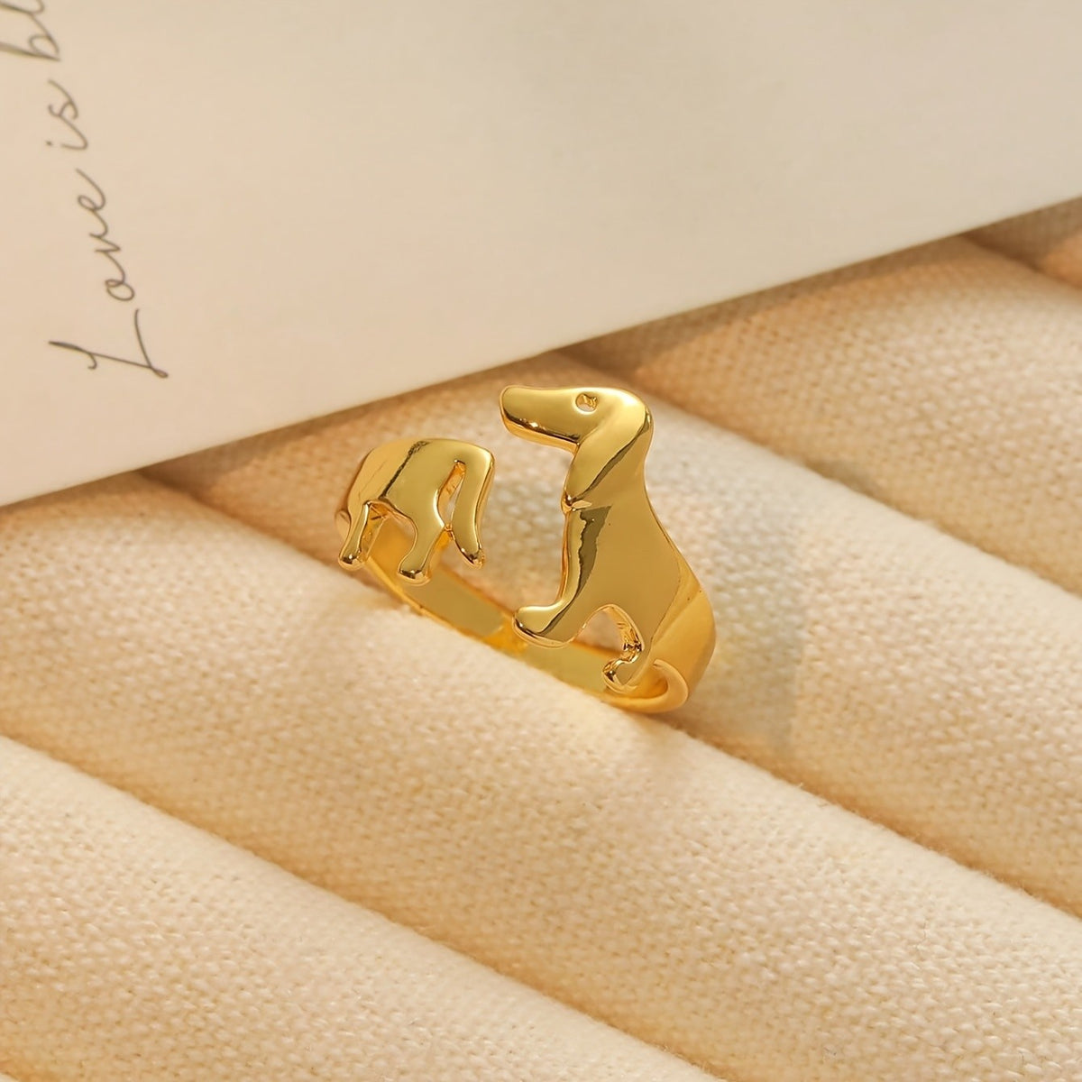 Cute Dachshund Puppy Ring