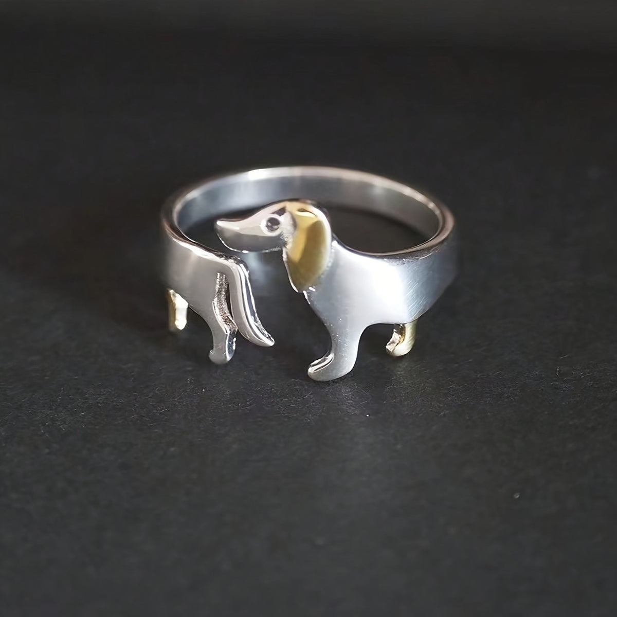 Cute Dachshund Puppy Ring