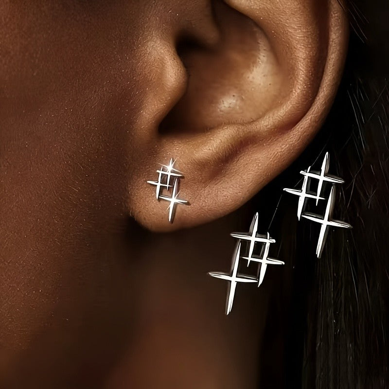 Dainty Starburst Stud Earrings