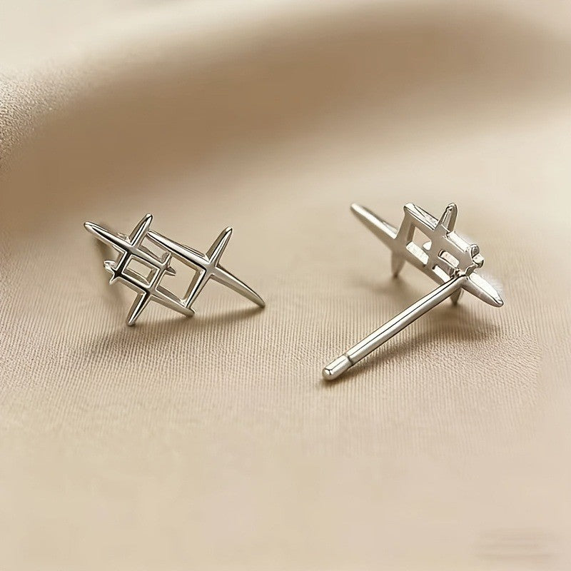 Dainty Starburst Stud Earrings