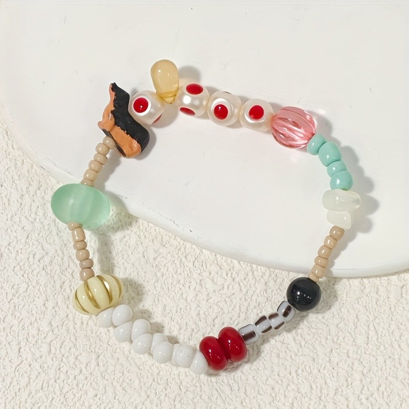 Vintage Dachshund Beaded Bracelet