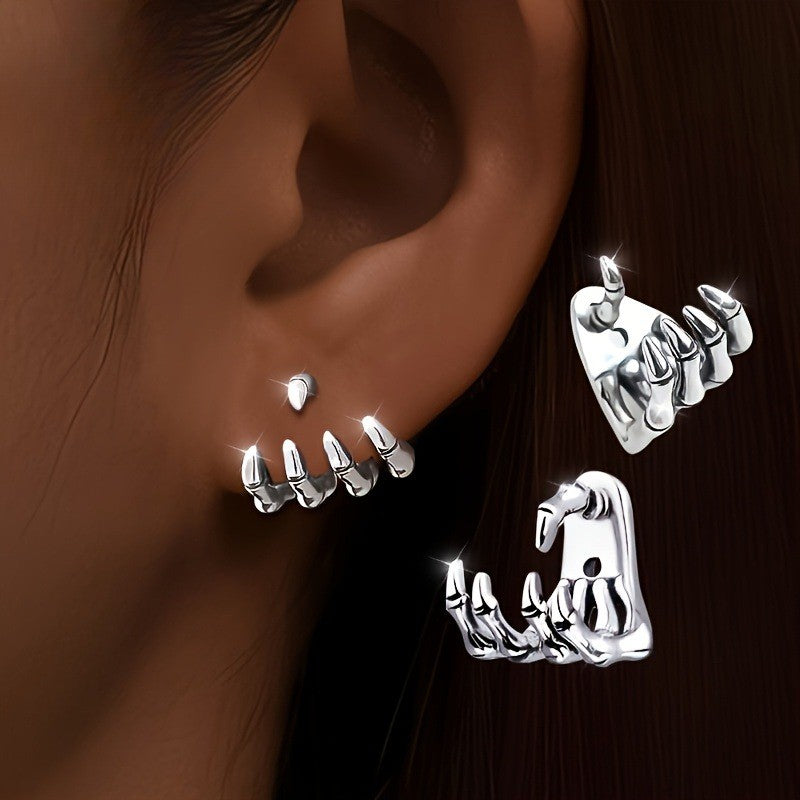 Gothic Skeleton Hand Ear Cuff