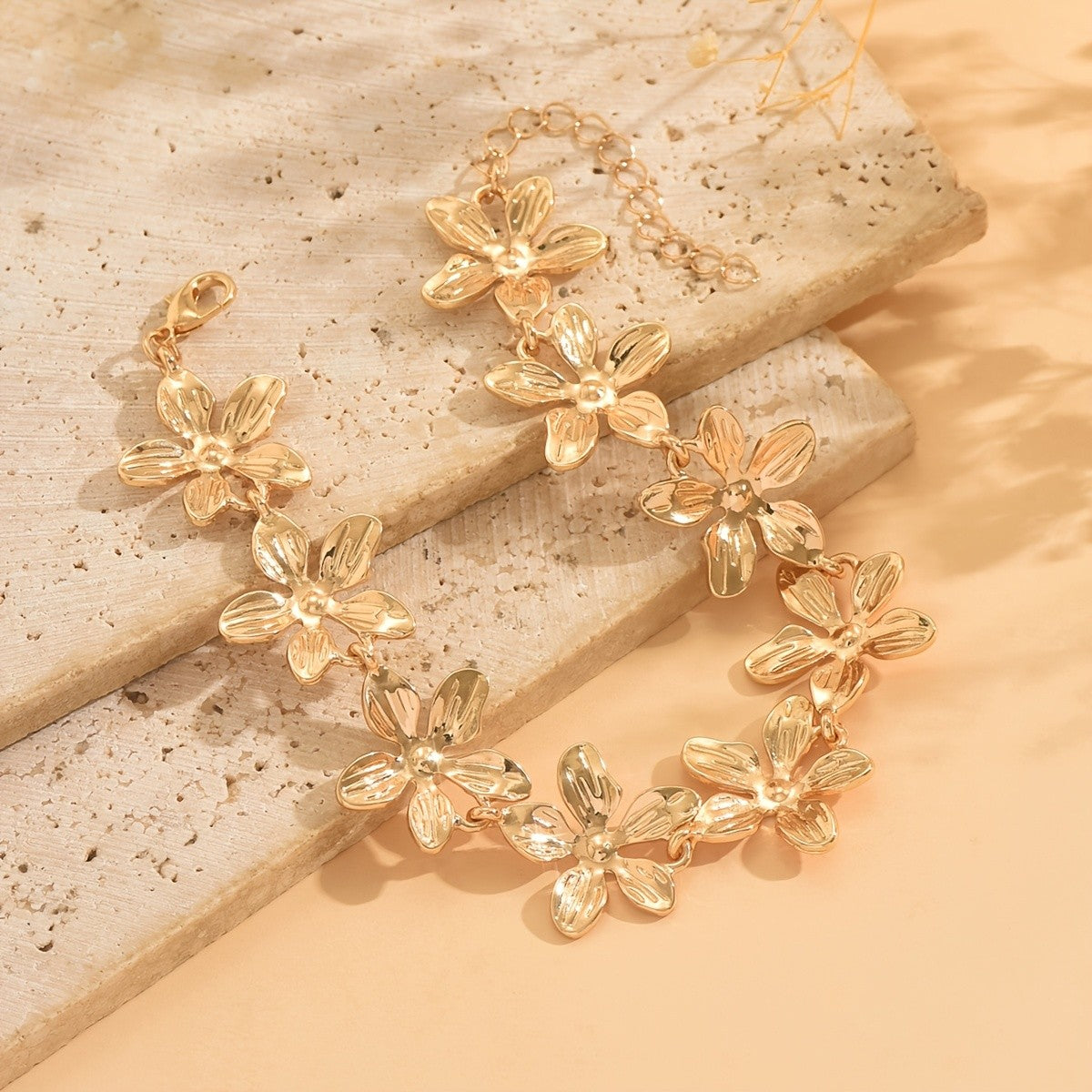 Boho Vintage Floral Anklet