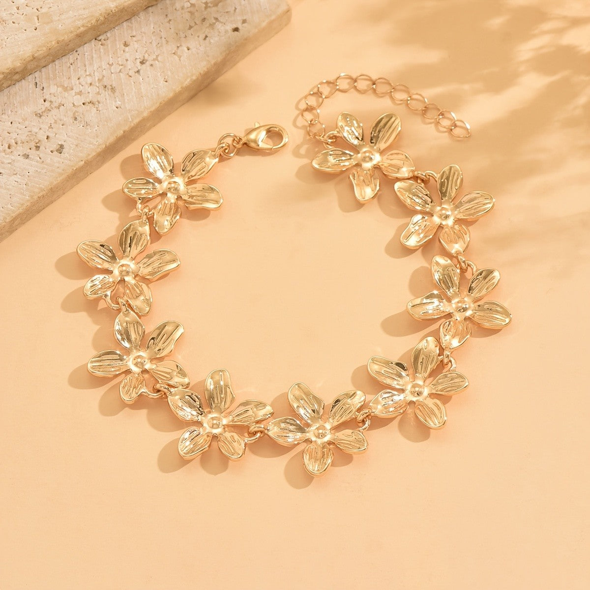 Boho Vintage Floral Anklet