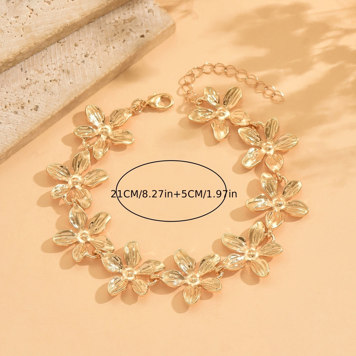 Boho Vintage Floral Anklet