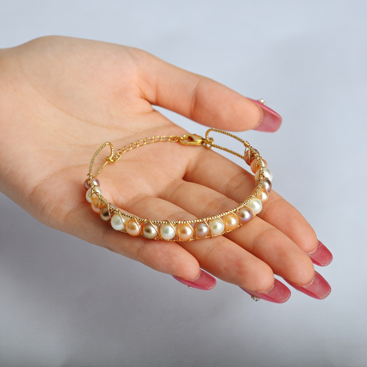 Elegant Multicolor Pearl Bracelet