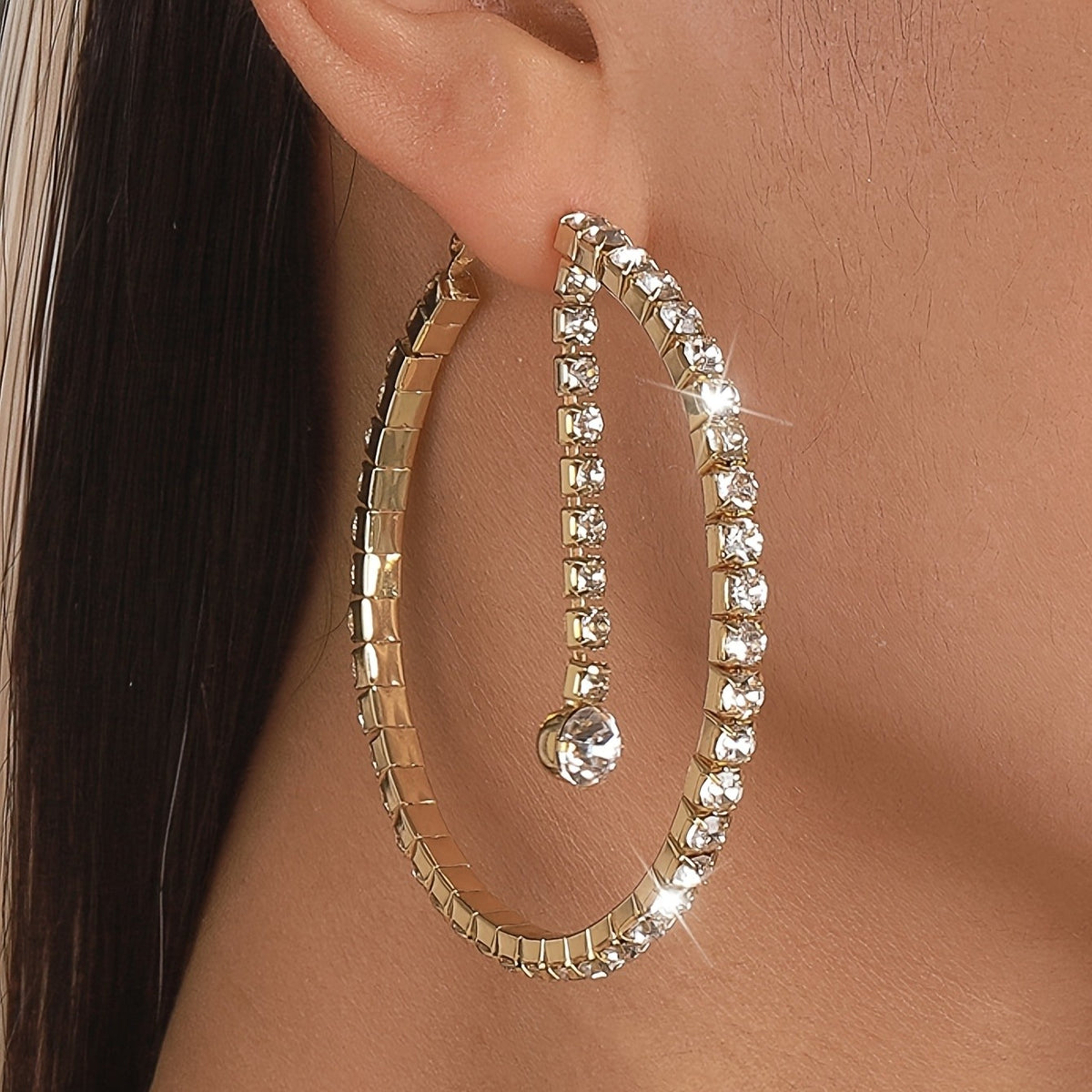 Elegant Vintage Circle Hoop Earrings