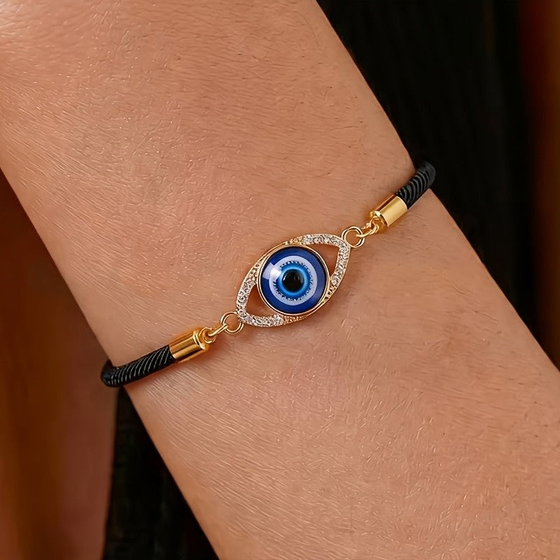 Dainty Boho Evil Eye Bracelet