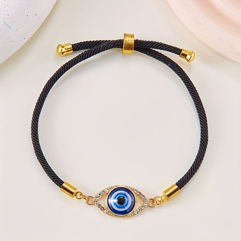 Dainty Boho Evil Eye Bracelet
