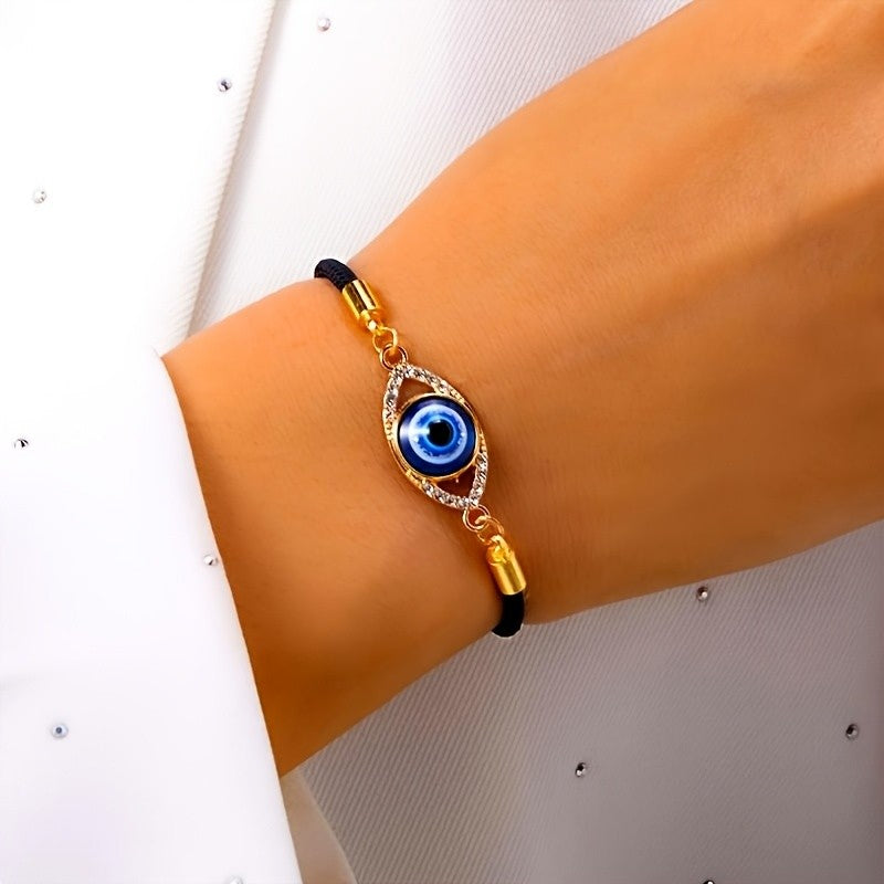 Dainty Boho Evil Eye Bracelet