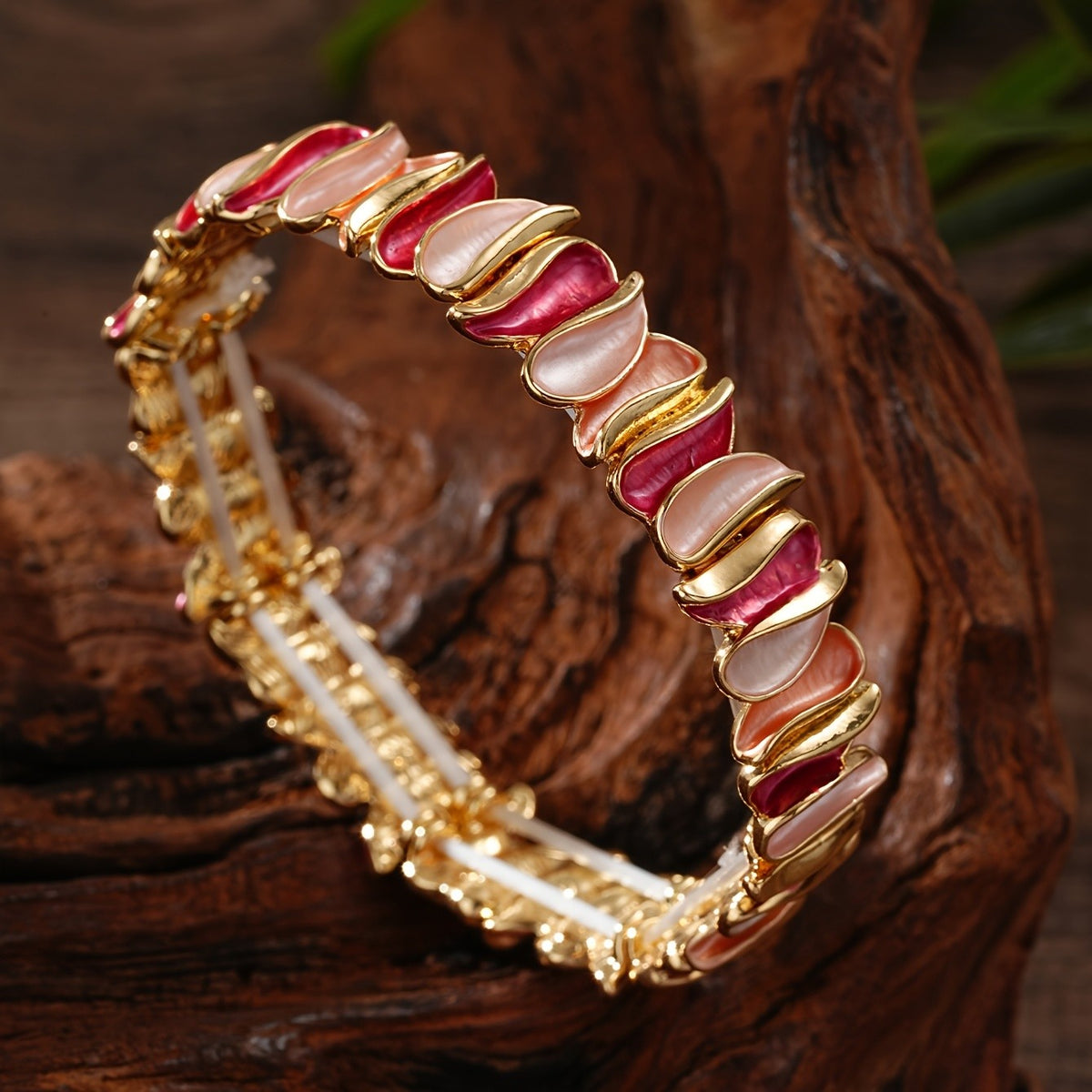 Boho Layered Leaf Bracelet