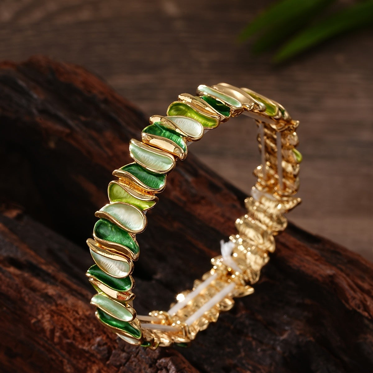 Boho Layered Leaf Bracelet