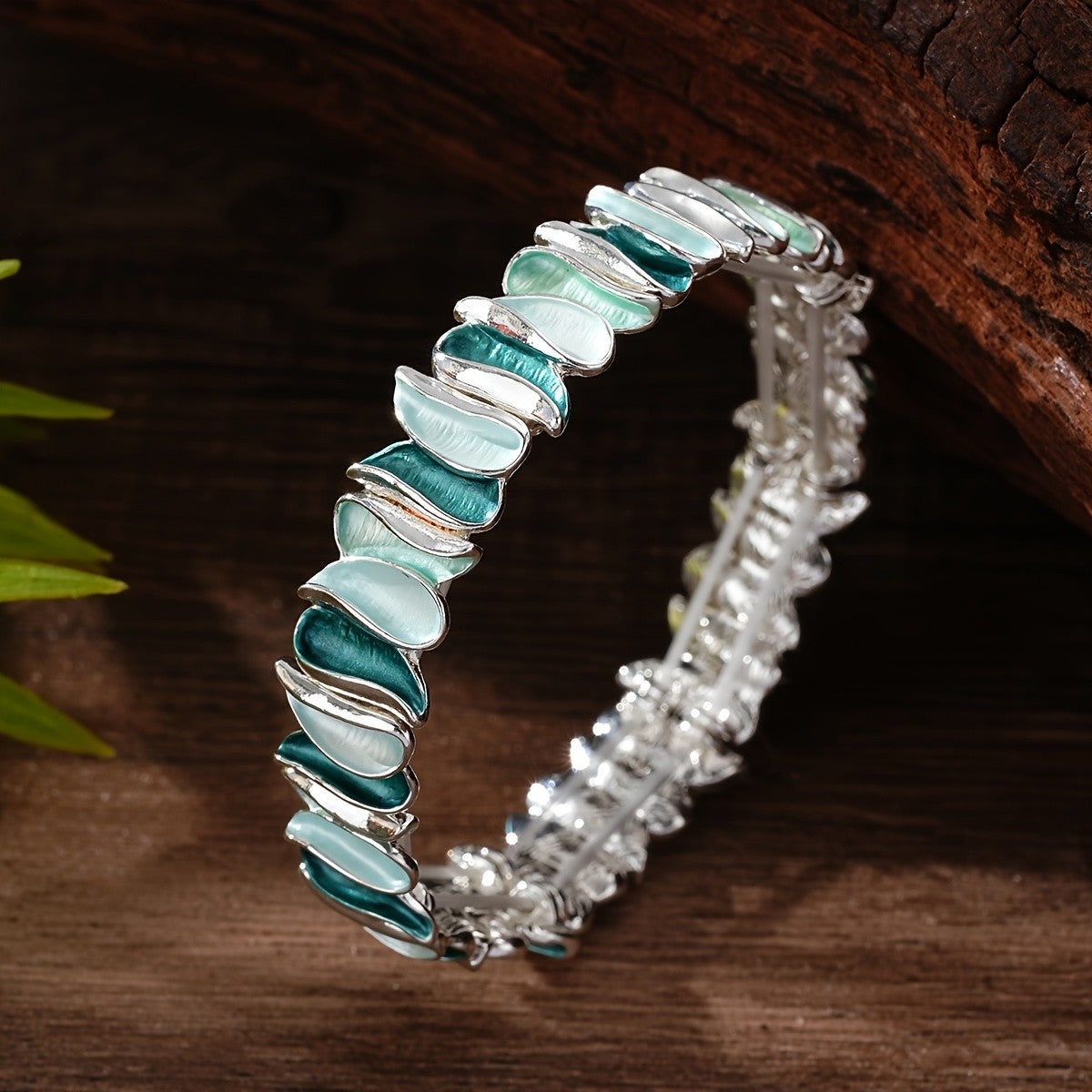 Boho Layered Leaf Bracelet