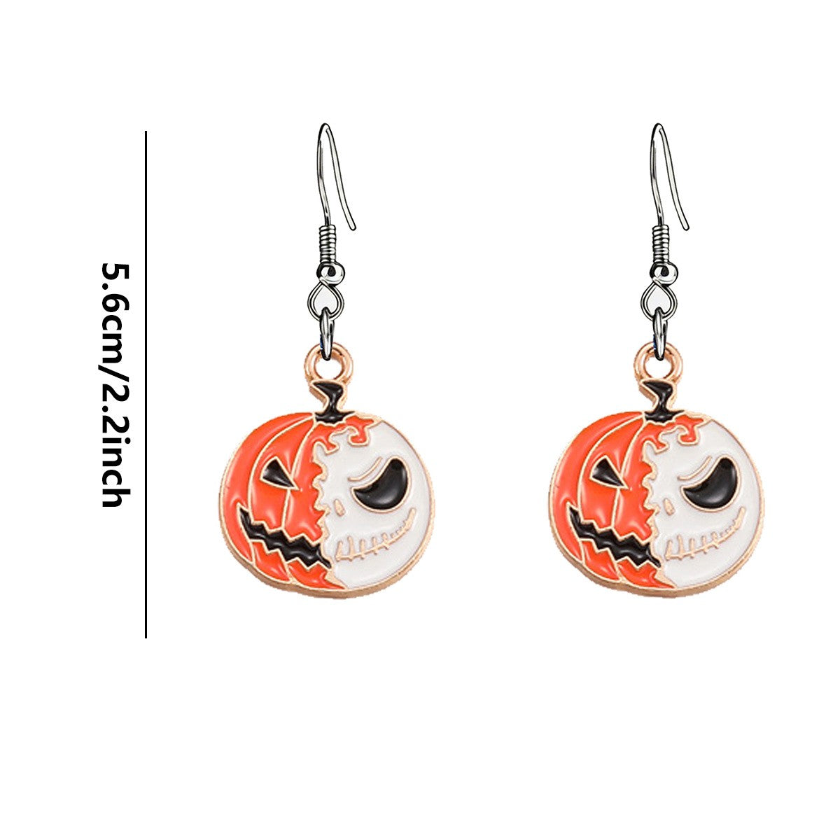 Gothic Pumpkin Drop Earrings