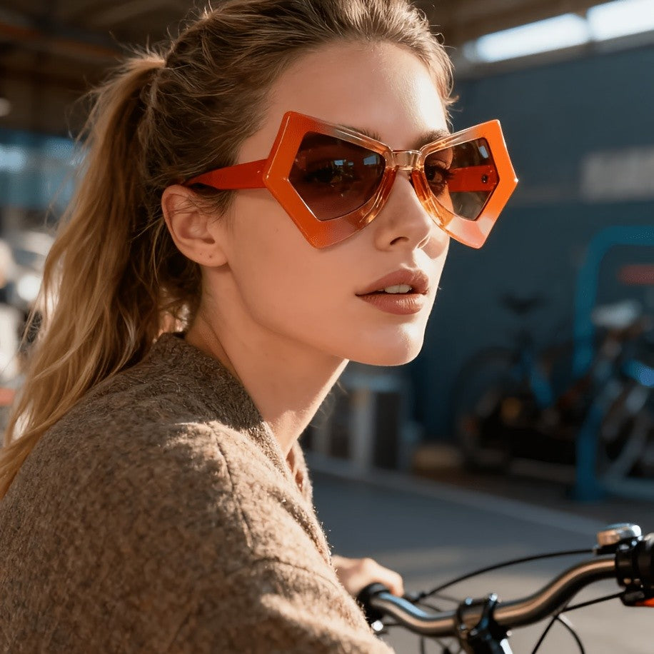 Classy Geometric Acrylic Sunglasses