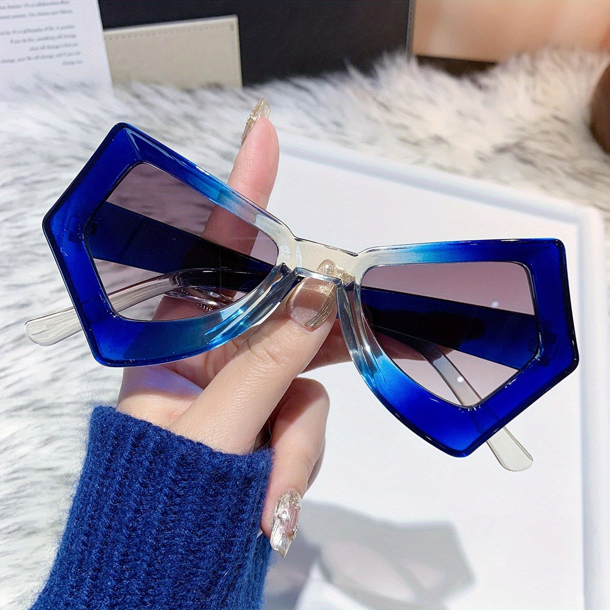 Classy Geometric Acrylic Sunglasses