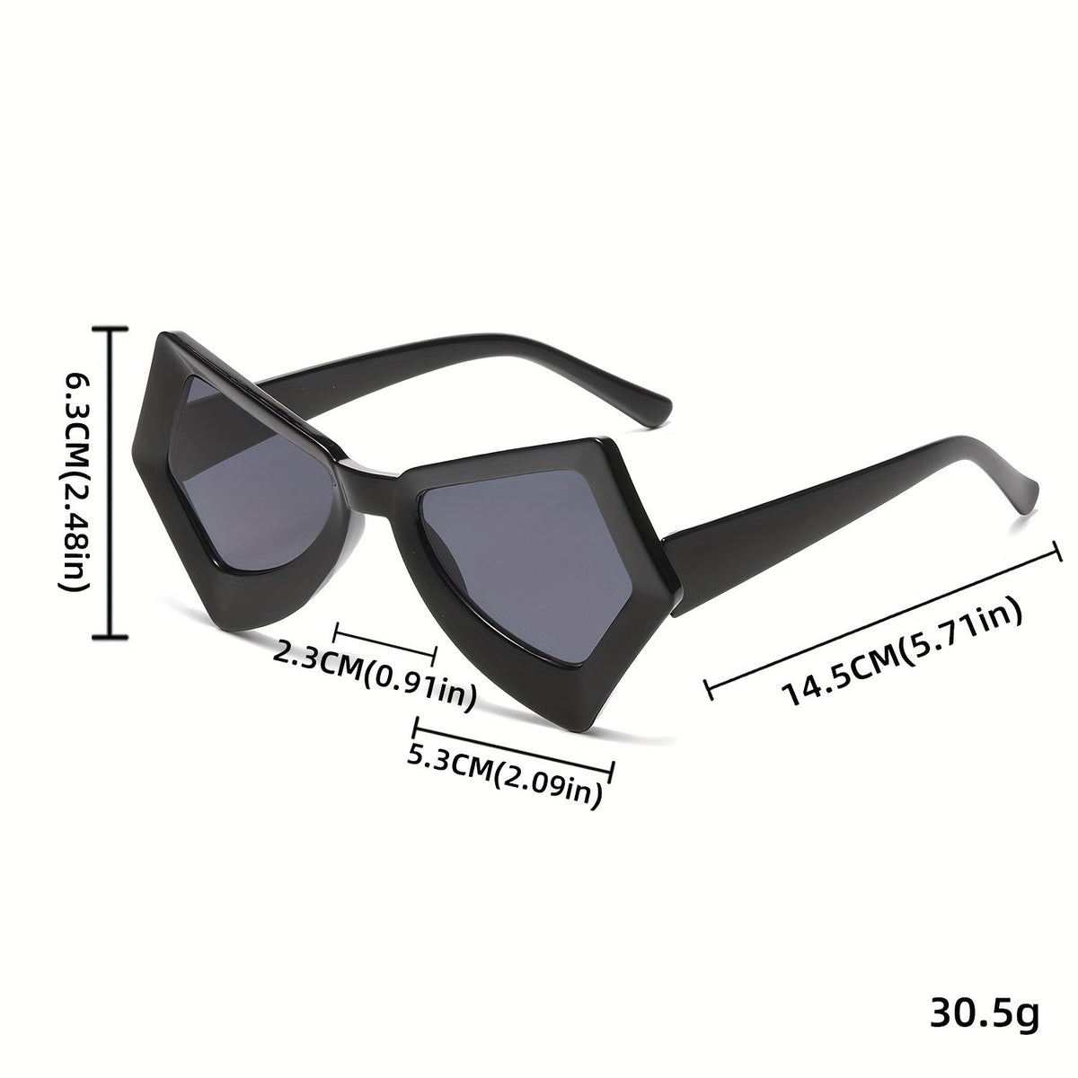 Classy Geometric Acrylic Sunglasses