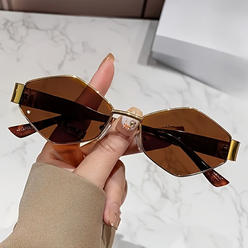 Vintage Inspired Hexagonal Sunglasses