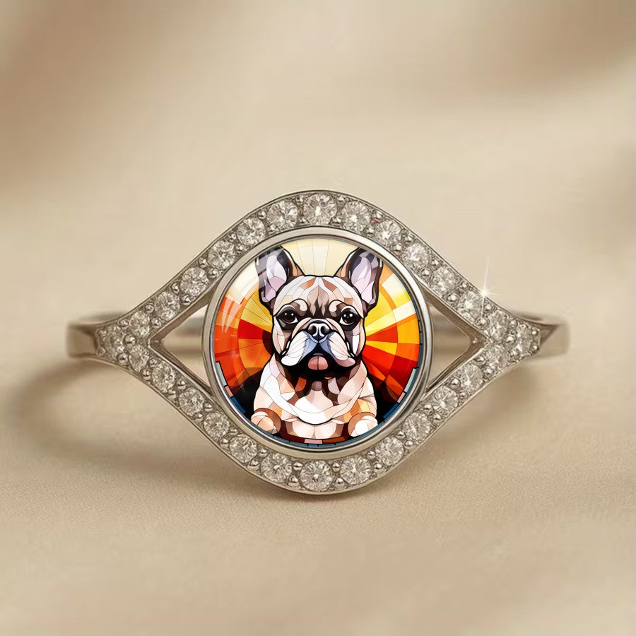 Classy French Bulldog Statement Ring