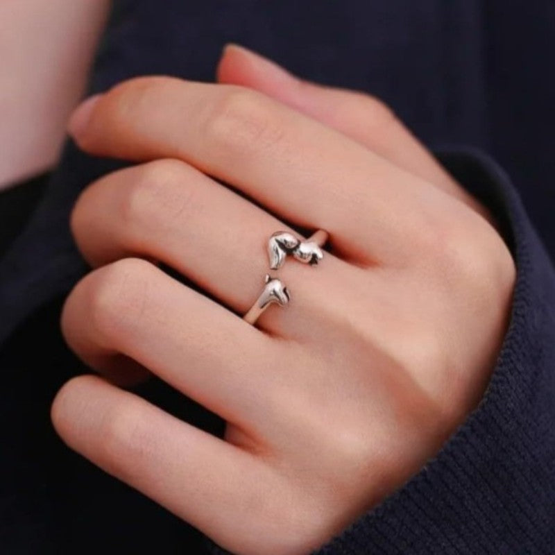 Cute Dachshund Dog Adjustable Ring