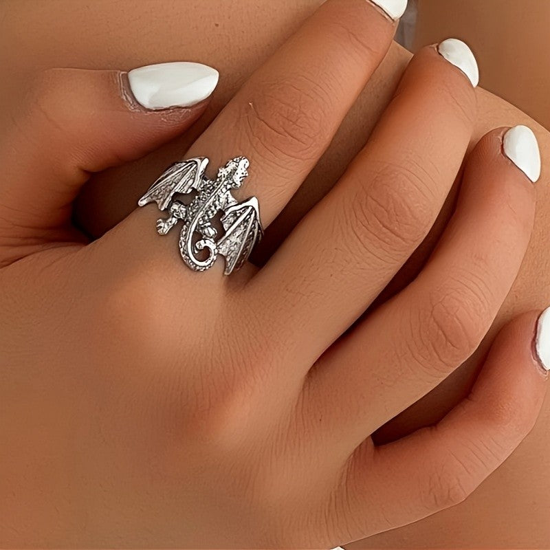 Gothic Dragon Wrap Ring
