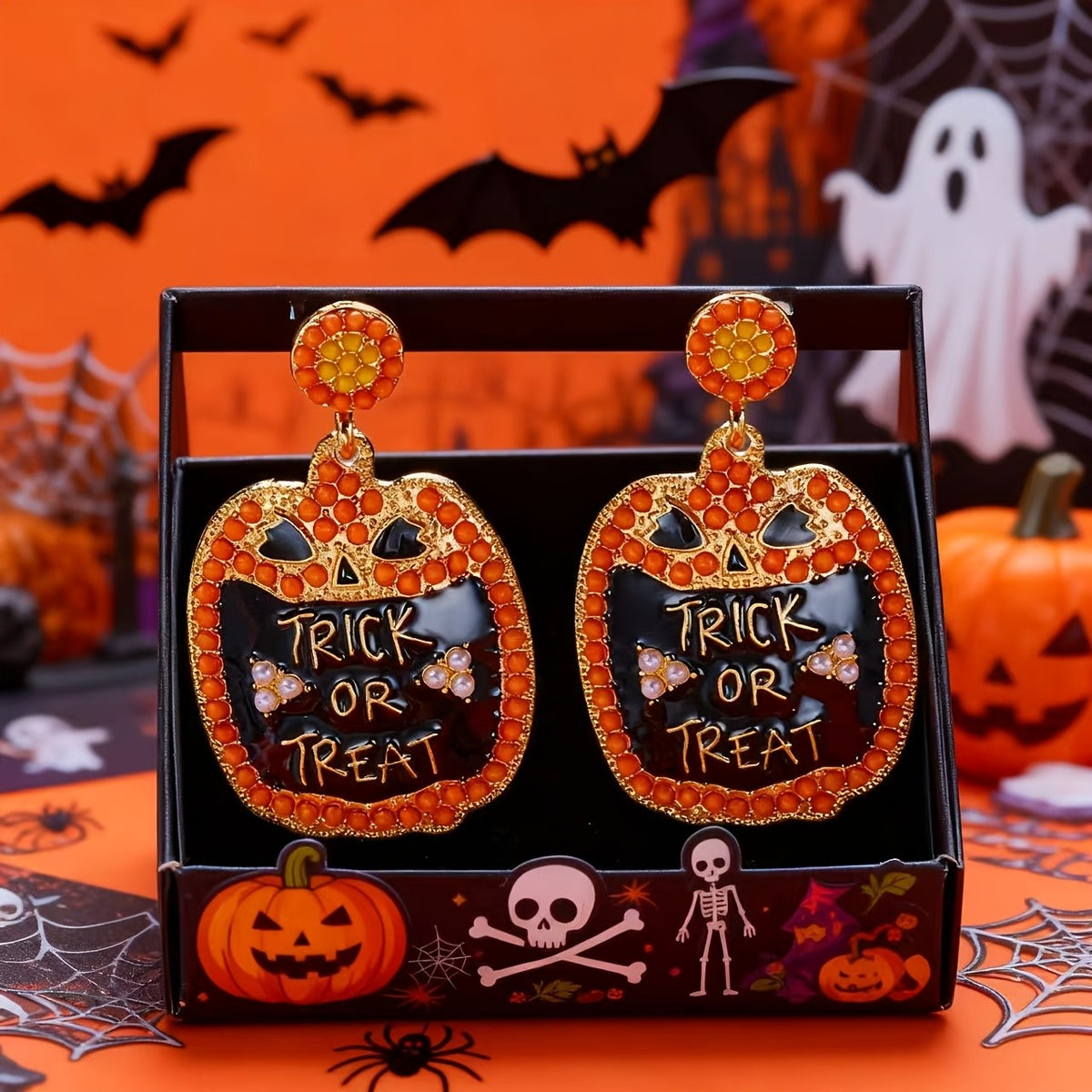 Cute Halloween Pumpkin Earrings