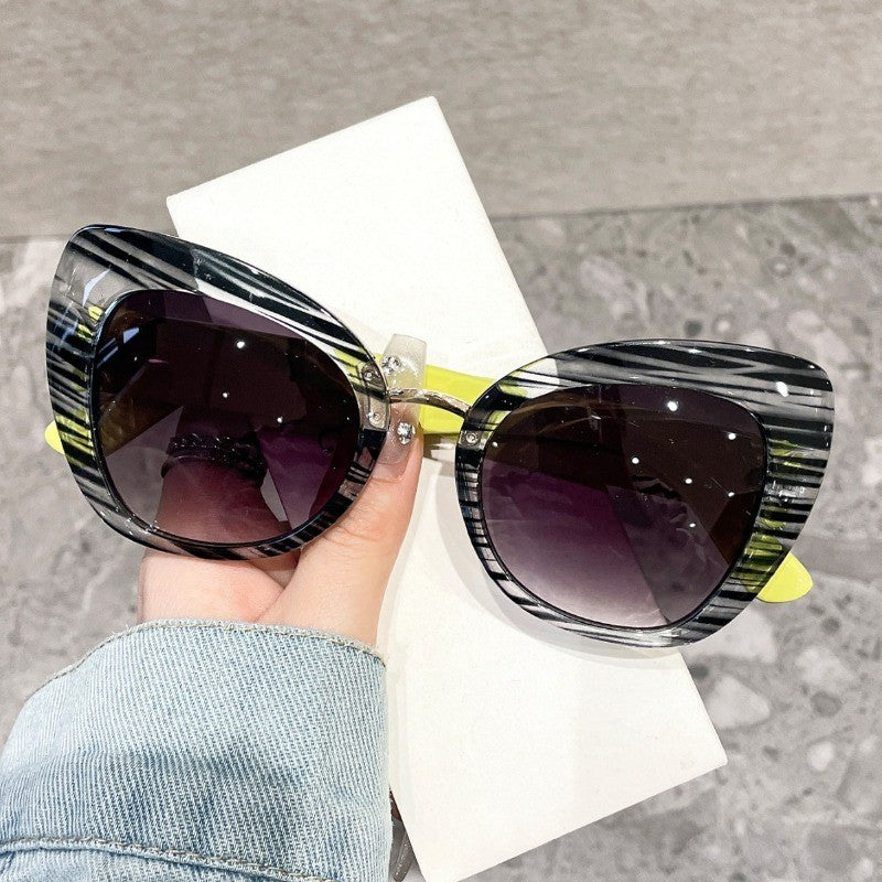 Retro Leopard Print Cat Eye Sunglasses
