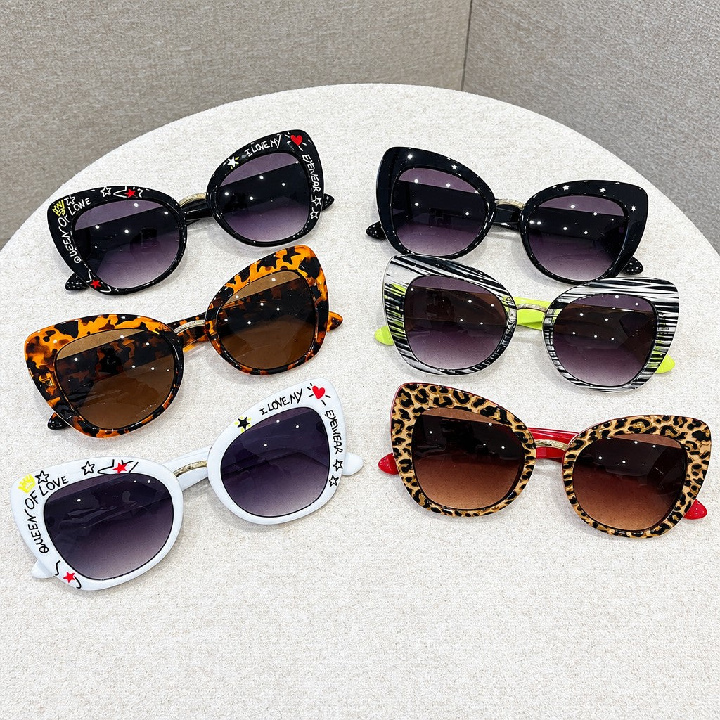Retro Leopard Print Cat Eye Sunglasses