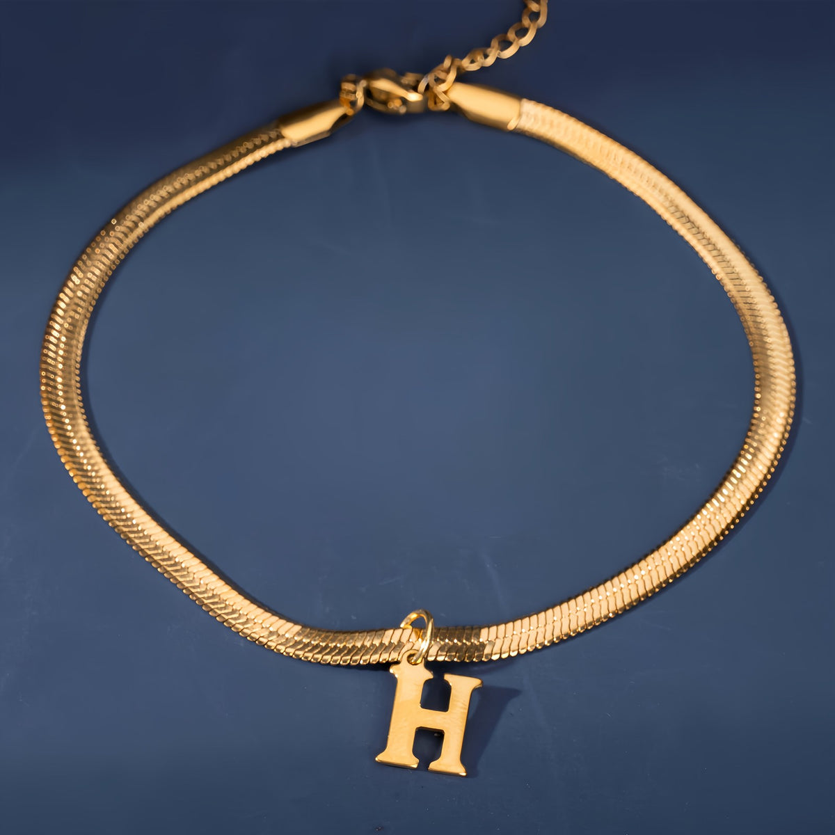 18k Elegant Initial Letter Bracelet