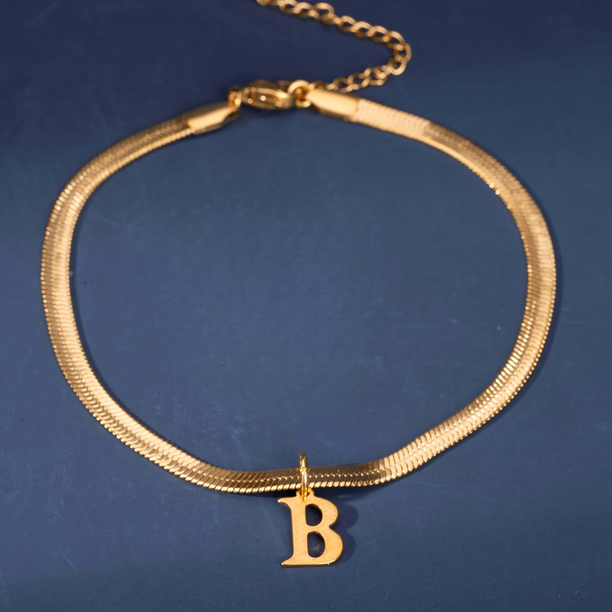 18k Elegant Initial Letter Bracelet