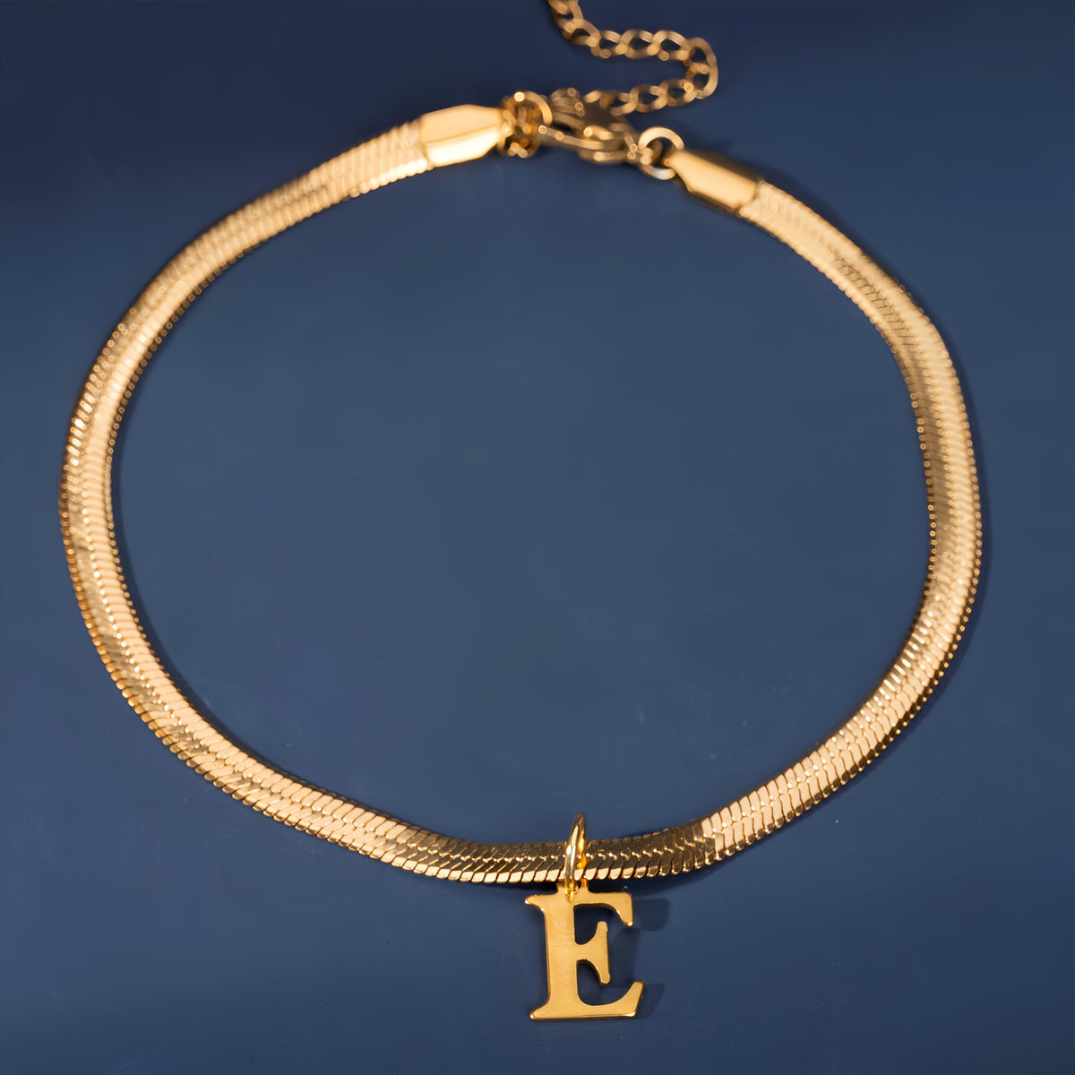 18k Elegant Initial Letter Bracelet