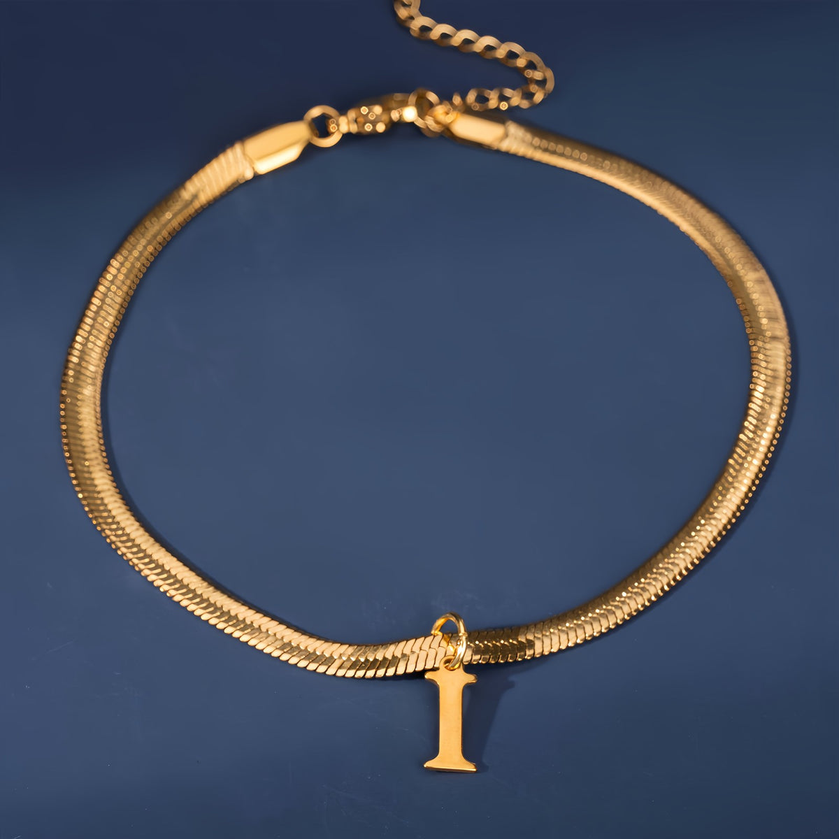 18k Elegant Initial Letter Bracelet