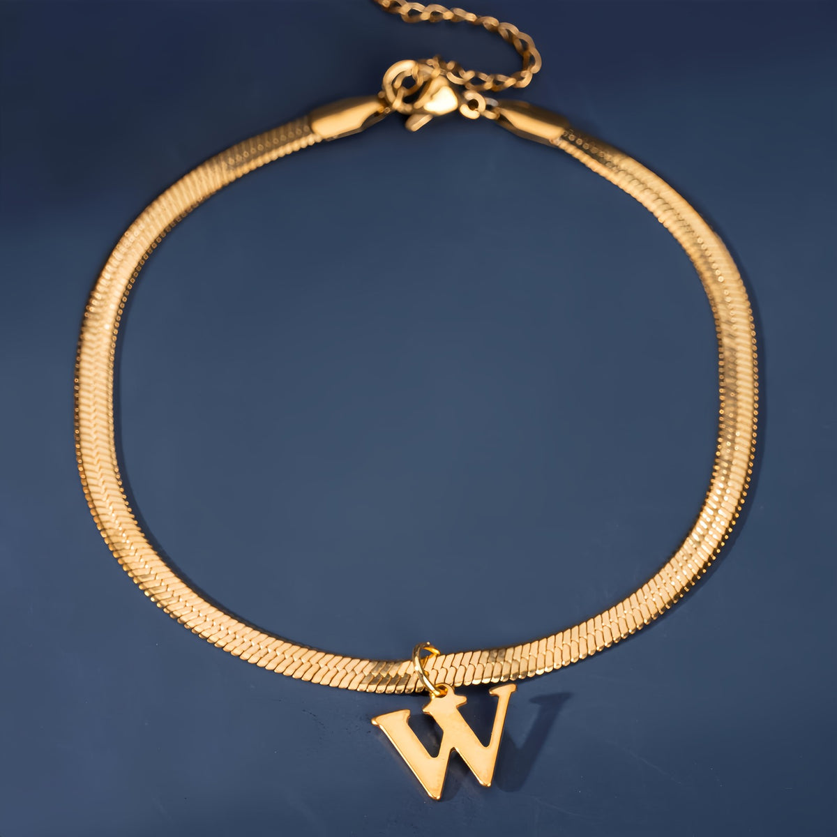 18k Elegant Initial Letter Bracelet
