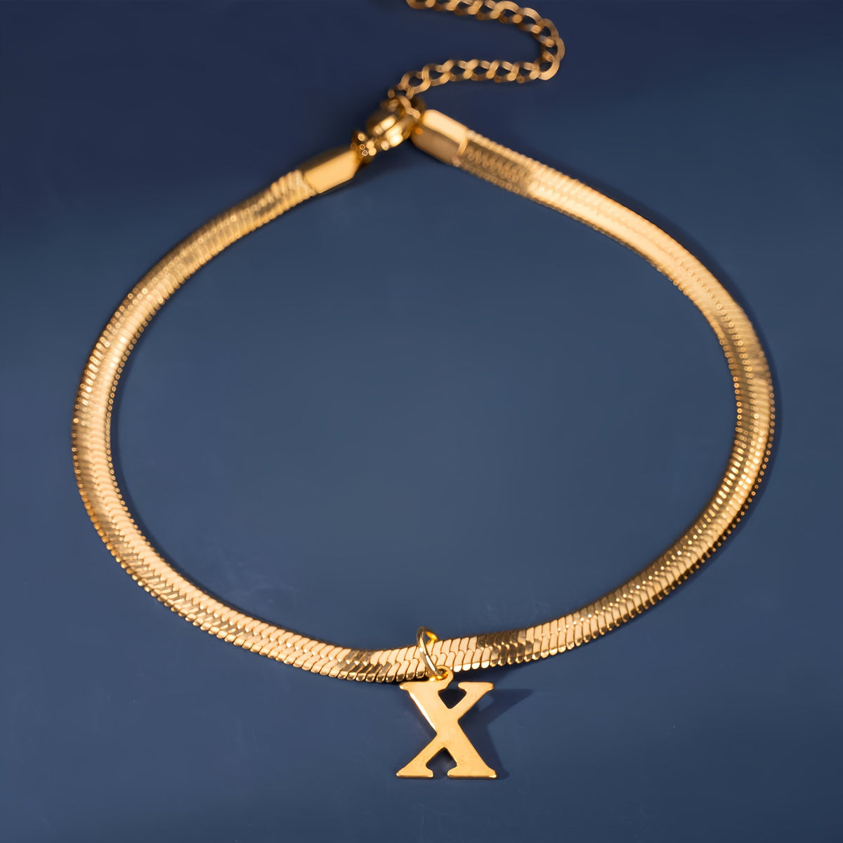 18k Elegant Initial Letter Bracelet