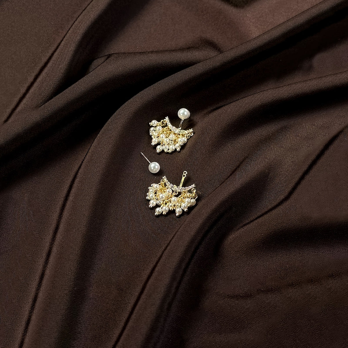 Elegant Vintage Pearl Chandelier Earrings