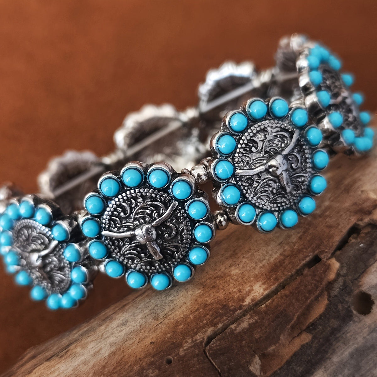 Boho Turquoise Coin Bracelet