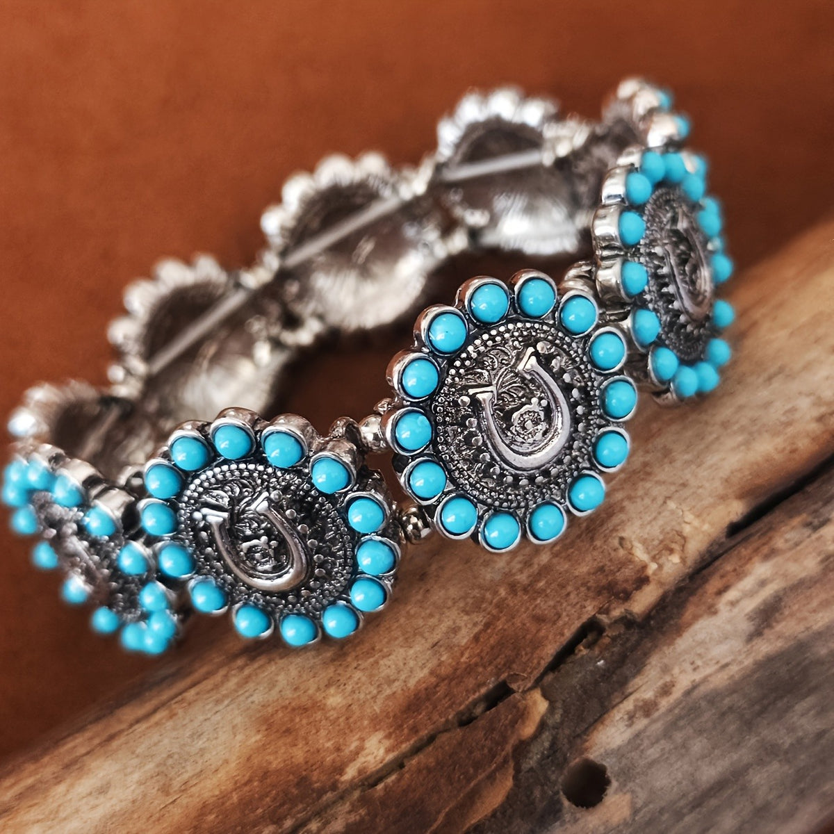 Boho Turquoise Coin Bracelet
