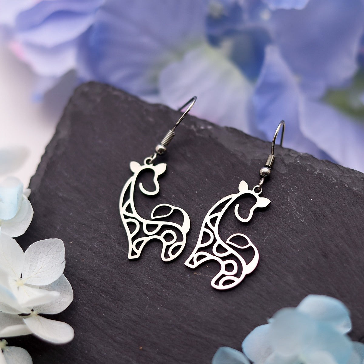 Vintage Inspired Giraffe Dangle Earrings
