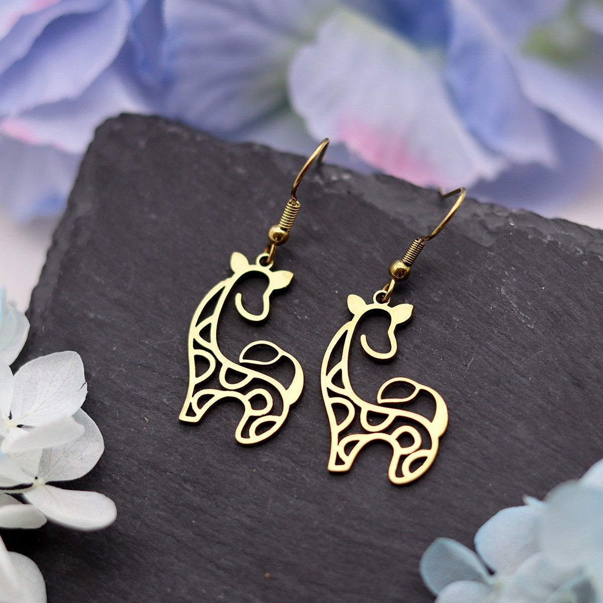 Vintage Inspired Giraffe Dangle Earrings