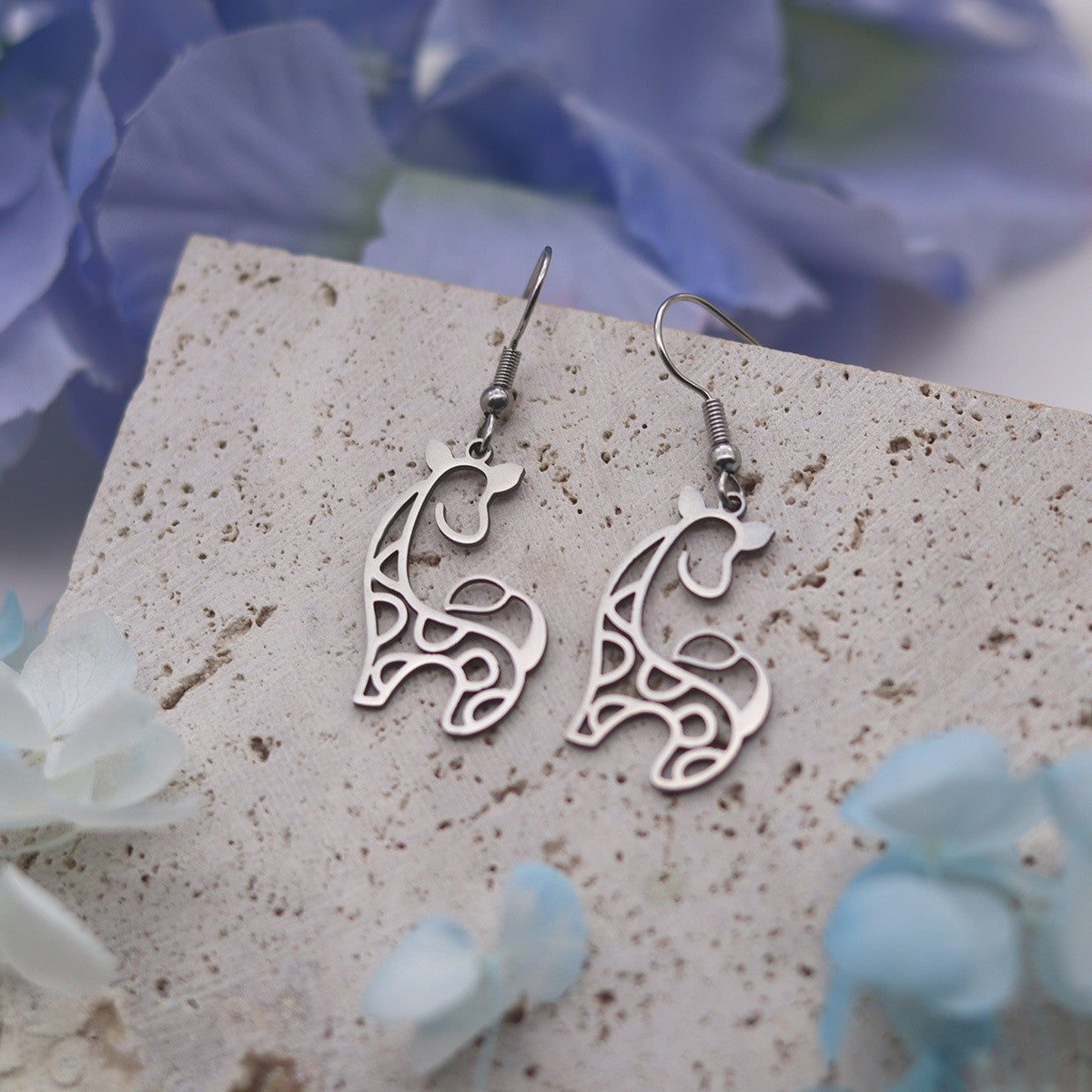 Vintage Inspired Giraffe Dangle Earrings