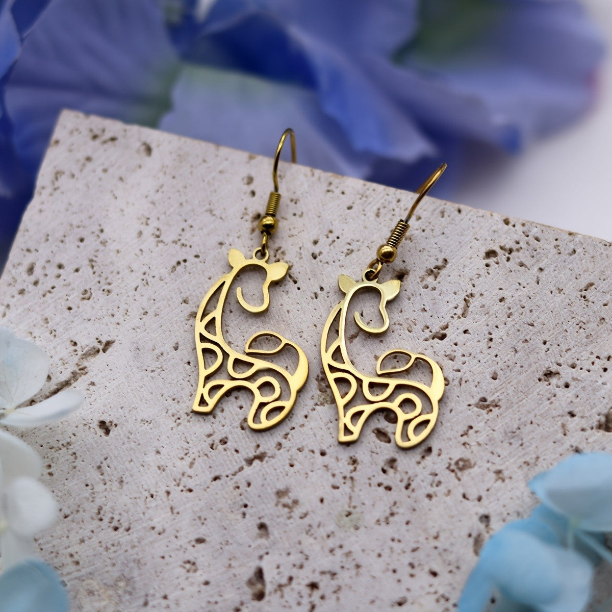 Vintage Inspired Giraffe Dangle Earrings