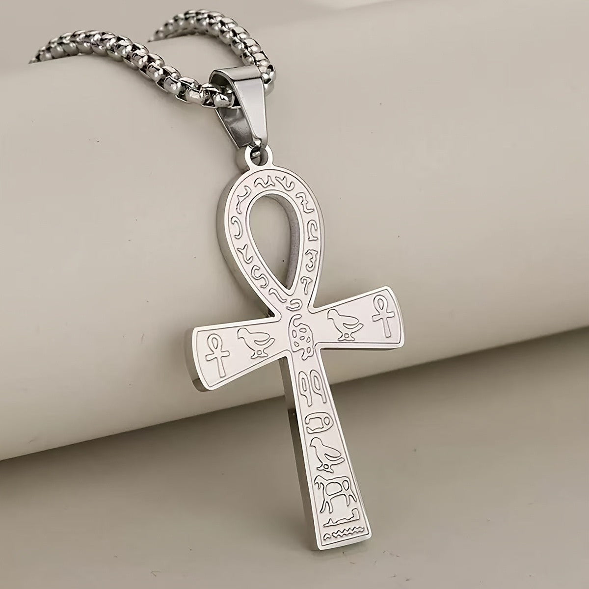 Elegant Egyptian Ankh Pendant Necklace