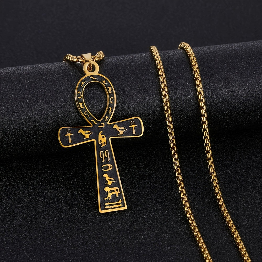 Elegant Egyptian Ankh Pendant Necklace