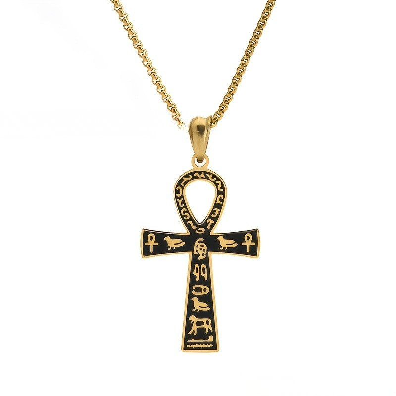Elegant Egyptian Ankh Pendant Necklace