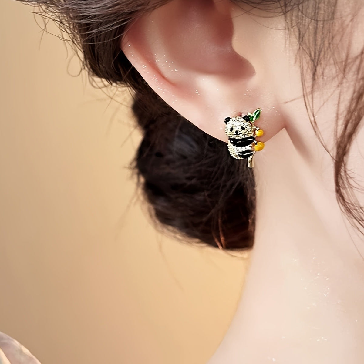 Cute Panda Stud Earrings