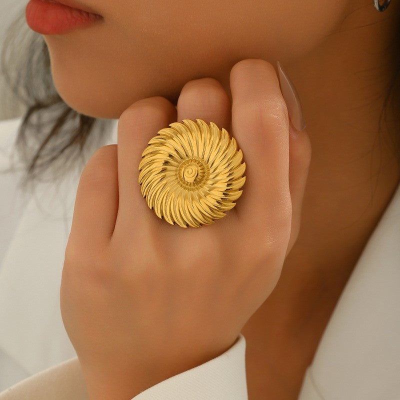 Boho Nature Motif Ring Set