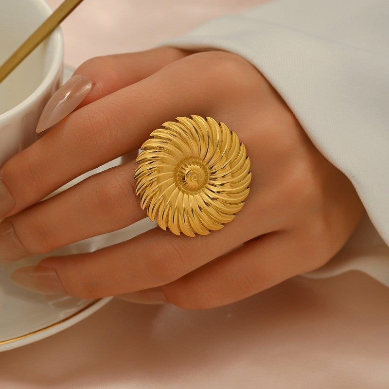 Boho Nature Motif Ring Set